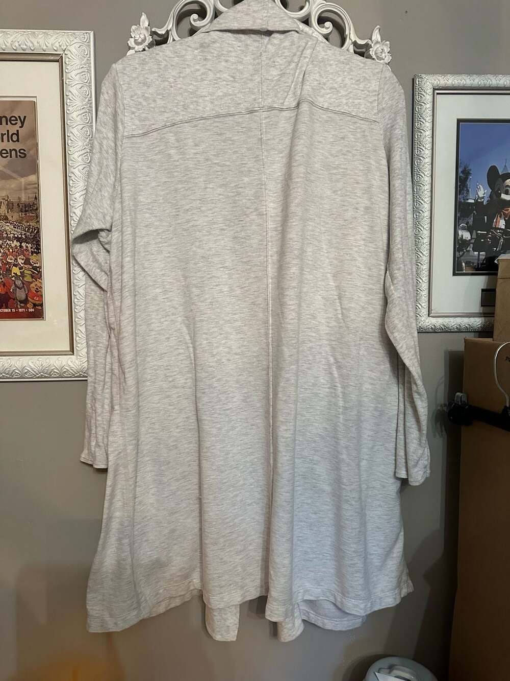 Active Life Modal Blend Long Sleeve Open-Front Cardigan with Thumbholes - Picture 5 of 5
